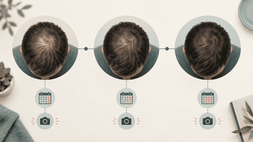 Tracking finasteride response over time with standardized crown photographs