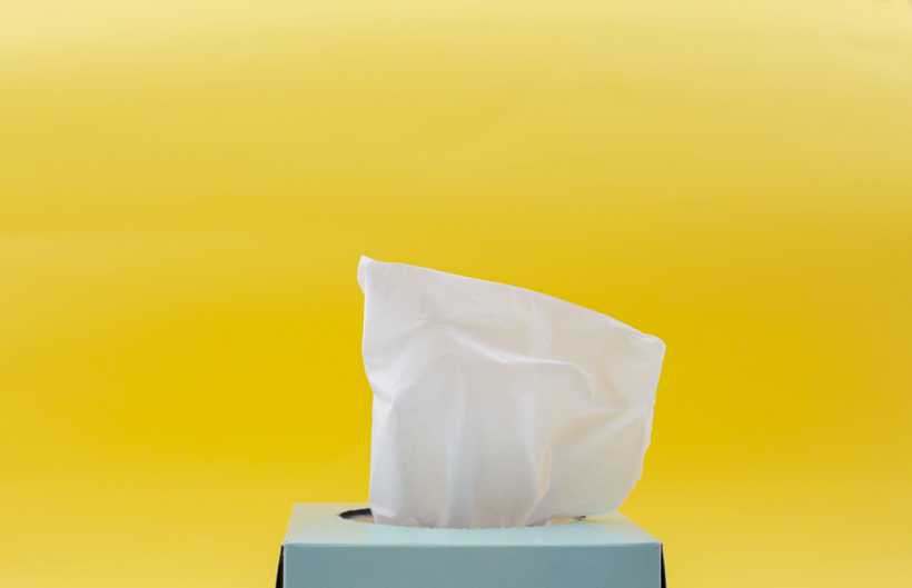 a tissue