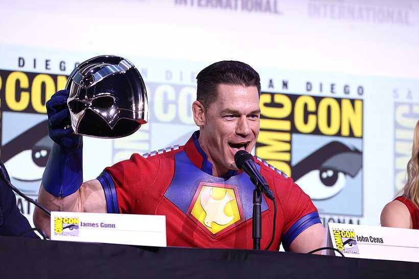 John Cena speaking at San Diego Comic-Con in 2025